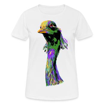 Grue - T-shirt respirant Femme - blanc - Devant - AI Model Female 172 dark (172cm)