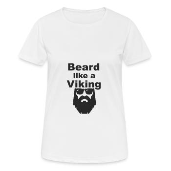Viking Beard - T-shirt respirant Femme - blanc - Devant - AI Model Female 172 dark (172cm)