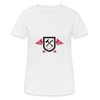 Pompier - Secours - T-shirt respirant Femme - blanc - Devant - AI Model Female 172 dark (172cm)