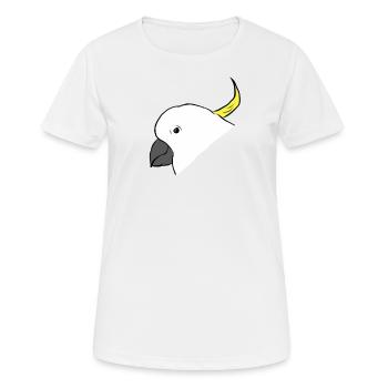 Cockatoo - parrot - parrot - Women's Breathable T-Shirt - white - Front - AI Model Female 172 dark (172cm)