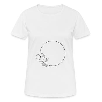 Coquelicot 25 Fleur de coquelicot - T-shirt respirant Femme - blanc - Devant - AI Model Female 172 dark (172cm)