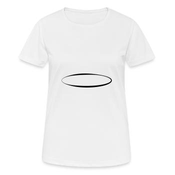 Cercle ovale - T-shirt respirant Femme - blanc - Devant - AI Model Female 172 dark (172cm)