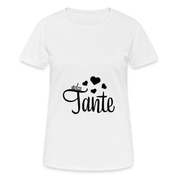 tante 2023 2f 03 - Frauen T-Shirt atmungsaktiv - Weiß - Vorne - AI Model Female 172 dark (172cm)