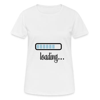 Batterie Chargement de la batterie - T-shirt respirant Femme - blanc - Devant - AI Model Female 172 dark (172cm)