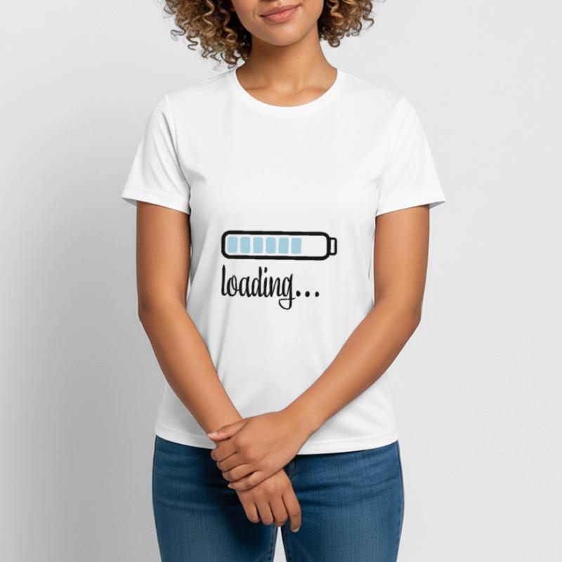 Battery Battery loading Women's Breathable T-Shirt
