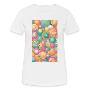 Mild circles & forms - Women's Breathable T-Shirt - white - Front - AI Model Female 172 dark (172cm)