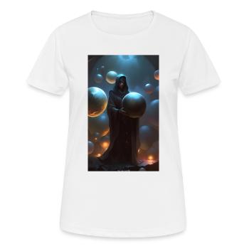 Sorcière des sphères et des orbes - T-shirt respirant Femme - blanc - Devant - AI Model Female 172 dark (172cm)