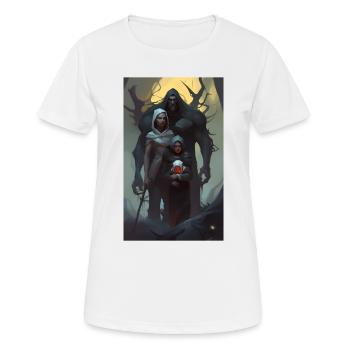 Dark fantasy family portrait - Women's Breathable T-Shirt - white - Front - AI Model Female 172 dark (172cm)