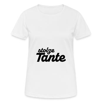 tante 2023 2f 04 - Frauen T-Shirt atmungsaktiv - Weiß - Vorne - AI Model Female 172 dark (172cm)