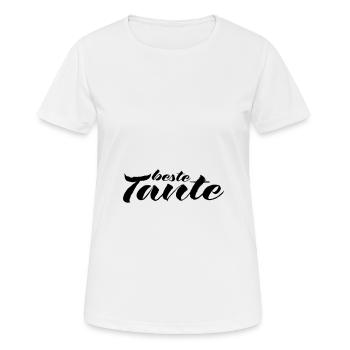 tante 2023 2f 16 - Frauen T-Shirt atmungsaktiv - Weiß - Vorne - AI Model Female 172 dark (172cm)