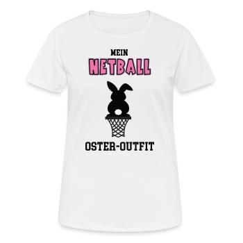 Netball Spielerin Netballerin Oster Geschenk - Frauen T-Shirt atmungsaktiv - Weiß - Vorne - AI Model Female 172 dark (172cm)