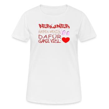 Berlin Souvenir Touristen Hauptstadt Metropole BLN - Frauen T-Shirt atmungsaktiv - Weiß - Vorne - AI Model Female 172 dark (172cm)