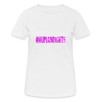 Stop AfD against right-wing democracy Diversity - Women's Breathable T-Shirt - white - Front - AI Model Female 172 dark (172cm)