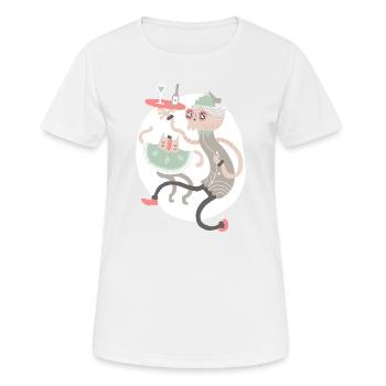 Graphique du vin - T-shirt respirant Femme - blanc - Devant - AI Model Female 172 dark (172cm)