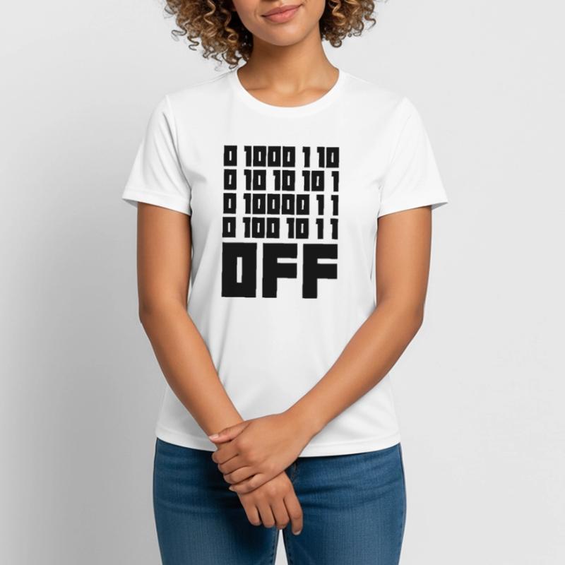Binary Code F**k OFF – Nerd Humor & Geek Code Women's Breathable T-Shirt