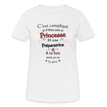 Princess Preparer - Women's Breathable T-Shirt - white - Front - AI Model Female 172 dark (172cm)
