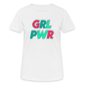 Girl Power - Cooles Design für stolze Frauen - Frauen T-Shirt atmungsaktiv - Weiß - Vorne - AI Model Female 172 dark (172cm)