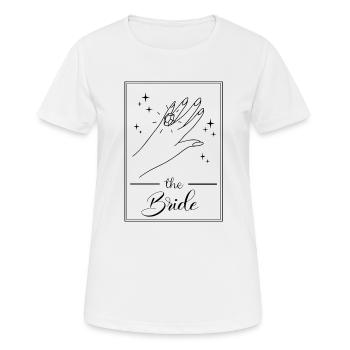 The bride - Women's Breathable T-Shirt - white - Front - AI Model Female 172 dark (172cm)