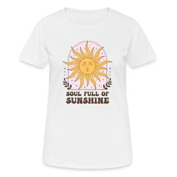 Seele und sonne - Frauen T-Shirt atmungsaktiv - Weiß - Vorne - AI Model Female 172 dark (172cm)