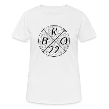 BRO 22 Bro 22 - Frauen T-Shirt atmungsaktiv - Weiß - Vorne - AI Model Female 172 dark (172cm)