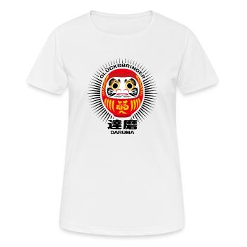 Daruma - Glücksbringer - Frauen T-Shirt atmungsaktiv - Weiß - Vorne - AI Model Female 172 dark (172cm)