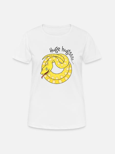 Tight hugs available from python! - Women's Breathable T-Shirt - white