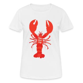 Tu es mon homard - Tu es mon homard - T-shirt respirant Femme - blanc - Devant - AI Model Female 172 dark (172cm)