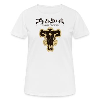 Trèfle noir - T-shirt respirant Femme - blanc - Devant - AI Model Female 172 dark (172cm)