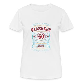 Geschenk 60 Geburtstag - Klassiker 60 Jahre Alt - Frauen T-Shirt atmungsaktiv - Weiß - Vorne - AI Model Female 172 dark (172cm)