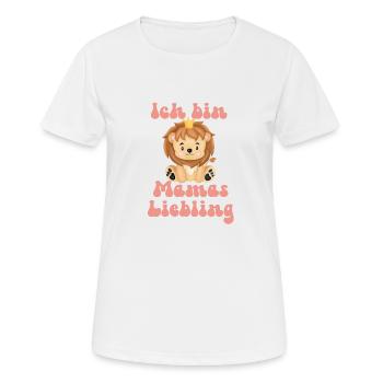 Ich bin Mamas Liebling kleiner süßer Löwe Krone - Frauen T-Shirt atmungsaktiv - Weiß - Vorne - AI Model Female 172 dark (172cm)