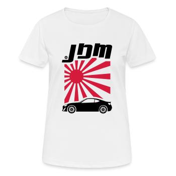 JDM GT86 BRZ FR-S - Frauen T-Shirt atmungsaktiv - Weiß - Vorne - AI Model Female 172 dark (172cm)