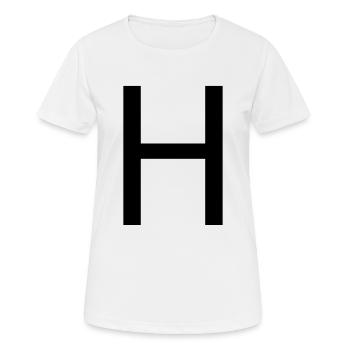 H Jolle - Frauen T-Shirt atmungsaktiv - Weiß - Vorne - AI Model Female 172 dark (172cm)