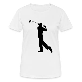 Ball Golf - Golf - T-shirt respirant Femme - blanc - Devant - AI Model Female 172 dark (172cm)