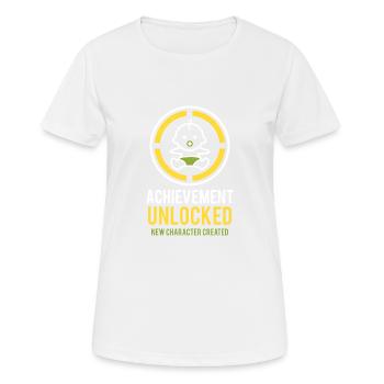 Gaming Dad Dad Gamer Father's Day Birth Gift - Women's Breathable T-Shirt - white - Front - AI Model Female 172 dark (172cm)