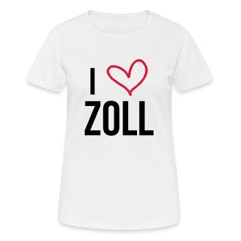 Douanier / Douane / Douanière / Police / Frontière - T-shirt respirant Femme - blanc - Devant - AI Model Female 172 dark (172cm)