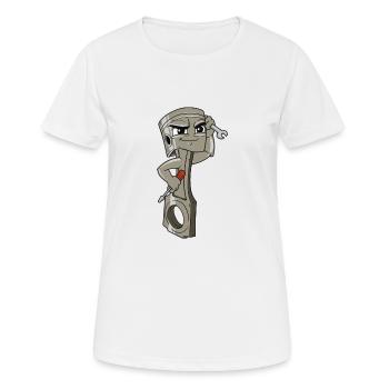 Dessin animé dessin animé amateur cylindre cylindre - T-shirt respirant Femme - blanc - Devant - AI Model Female 172 dark (172cm)