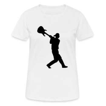 rock - Women's Breathable T-Shirt - white - Front - AI Model Female 172 dark (172cm)