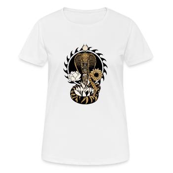 Die Schlange und der Pharao - Frauen T-Shirt atmungsaktiv - Weiß - Vorne - AI Model Female 172 dark (172cm)