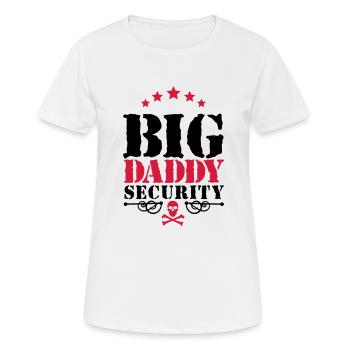 Big Daddy Security - T-shirt respirant Femme - blanc - Devant - AI Model Female 172 dark (172cm)