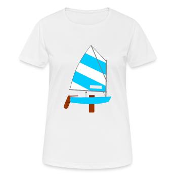 Segelschiff - Frauen T-Shirt atmungsaktiv - Weiß - Vorne - AI Model Female 172 dark (172cm)
