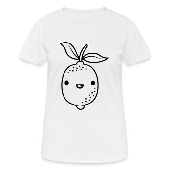 Cartoon kawaii lemon - Women's Breathable T-Shirt - white - Front - AI Model Female 172 dark (172cm)