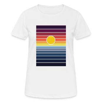 sunset - Women's Breathable T-Shirt - white - Front - AI Model Female 172 dark (172cm)