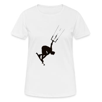 kitesurf - T-shirt respirant Femme - blanc - Devant - AI Model Female 172 dark (172cm)