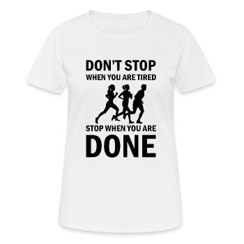 Fußball Soccer - Frauen T-Shirt atmungsaktiv - Weiß - Vorne - AI Model Female 172 dark (172cm)