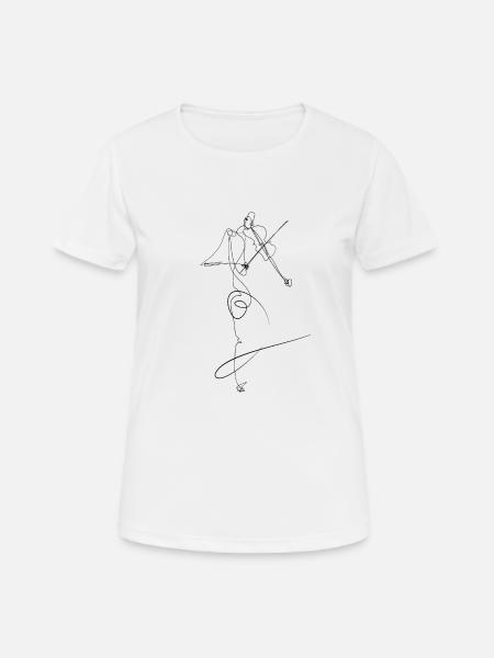 Violin, music, musician, violinist - Women's Breathable T-Shirt - white