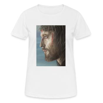 Jésus de Nazareth - T-shirt respirant Femme - blanc - Devant - AI Model Female 172 dark (172cm)