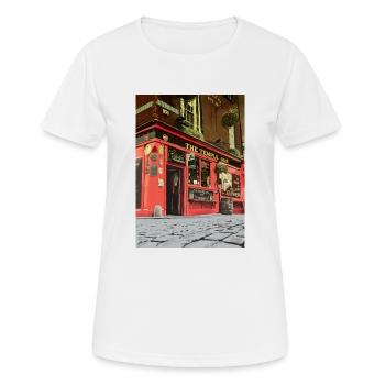 Temple Bar, Dublin - Frauen T-Shirt atmungsaktiv - Weiß - Vorne - AI Model Female 172 dark (172cm)