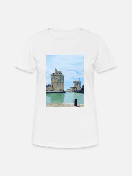 Design de la rochelle - T-shirt respirant Femme - blanc