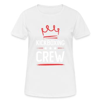 Kickboxing Crew - Women's Breathable T-Shirt - white - Front - AI Model Female 172 dark (172cm)