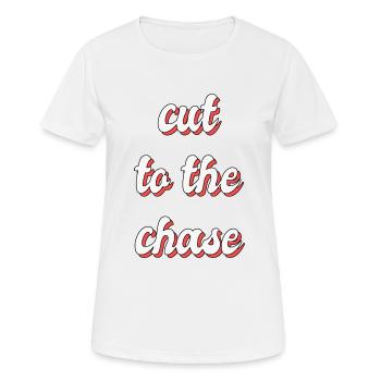 cut to the chase - Women's Breathable T-Shirt - white - Front - AI Model Female 172 dark (172cm)